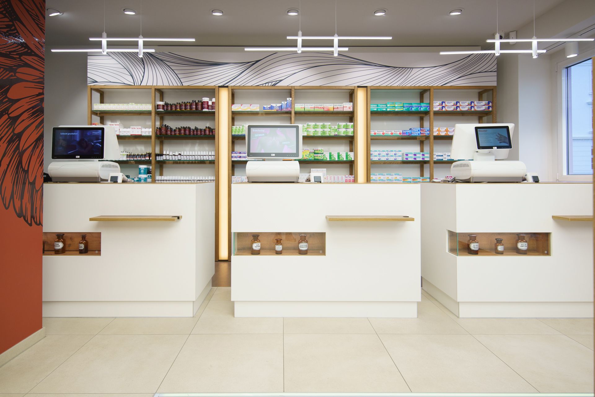 Adler-Apotheke Innenansicht - HV-Tische